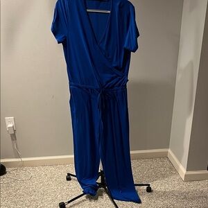 Chic Royal Blue Jumpsuit
